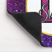 Roze en Paarse zoete 16 Sparkle Glitter Gemstone Muismat (Hoek)