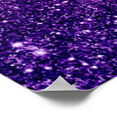 Roze en Paarse zoete 16 Sparkle Glitter Gemstone Poster (Hoek)