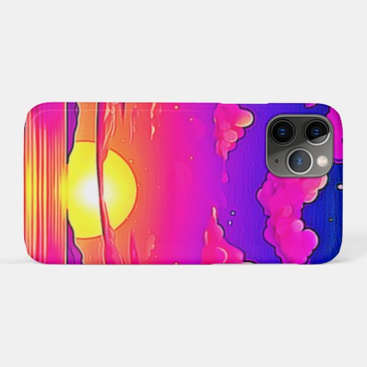 Roze en Paarse zonnebank Case-Mate iPhone Case (Achterkant (horizontaal))