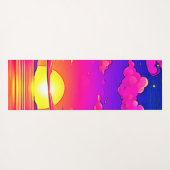 Roze en Paarse zonnebank Yogamat (Achterkant (horizontaal))