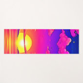 Roze en Paarse zonnebank Yogamat (Voorkant (horizontaal))