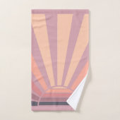 Roze en Paarse zonnebrand-ombre-kleur Bad Handdoek (Handdoek)