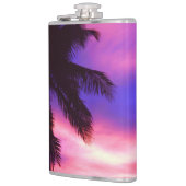 Roze en Paarse zonnepalm Heupfles (Links)