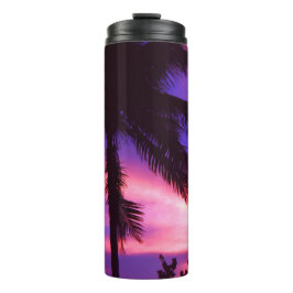 Roze en Paarse zonnepalm Thermosbeker