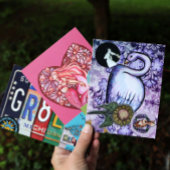 Roze en Paarse zwanenmolen Briefkaart