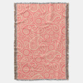 Roze en  paisleypatroon deken (Voorkant Verticaal)