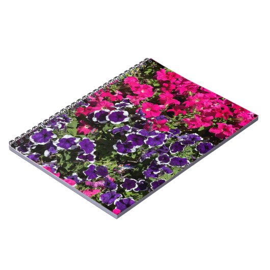 Roze en parelbloemen – Spiral Notitieboek met Bota (Linkerzijde)