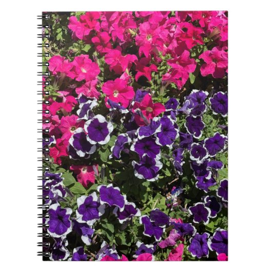 Roze en parelbloemen – Spiral Notitieboek met Bota (Voorkant)