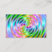  roze en pasteelfractalscope visitekaartje (Voorkant)