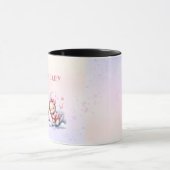 Roze en pastel Theme Sweet Dreamy Baby Beer Mok (Midden)