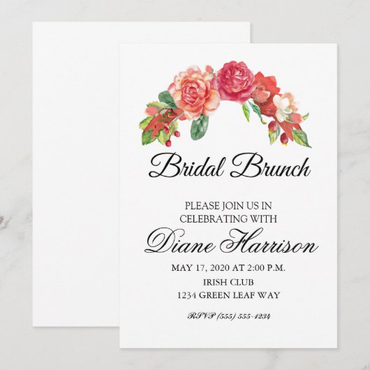 Roze en pekelbeker kaart (Voorkant / Achterkant)