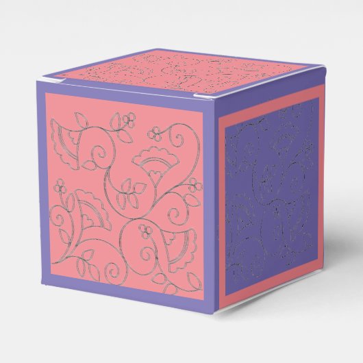Roze en Perpule Bedankdoosjes (Voorkant Zijde)