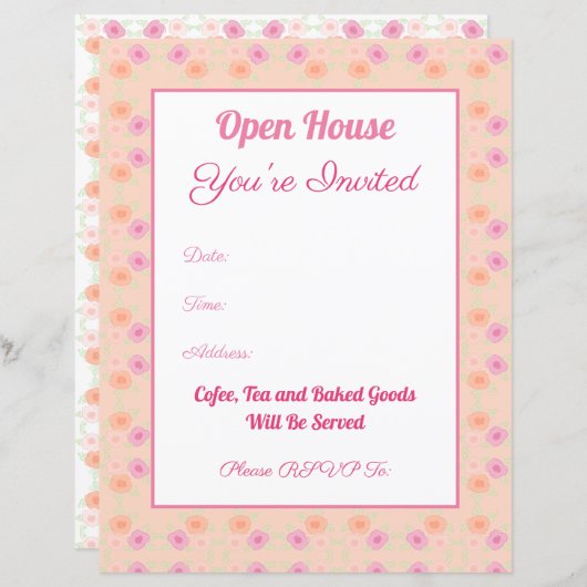 Roze en perzik (Voorkant / Achterkant)