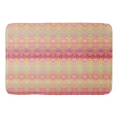 Roze en perzik bloemig badmat (Voorkant)