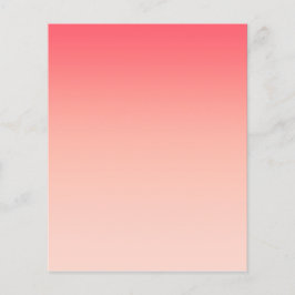 Roze en perzik gradiënt achtergrond flyer