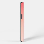 Roze en perzik gradiënt achtergrond iPhone hoesje (Rechterkant)