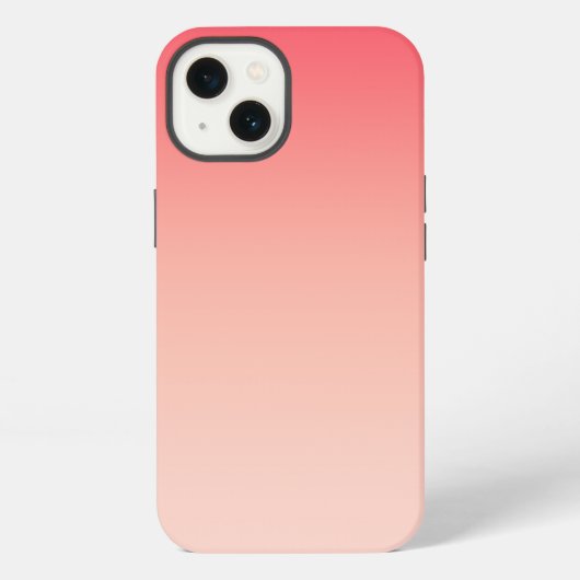 Roze en perzik gradiënt achtergrond iPhone hoesje (Achterkant)