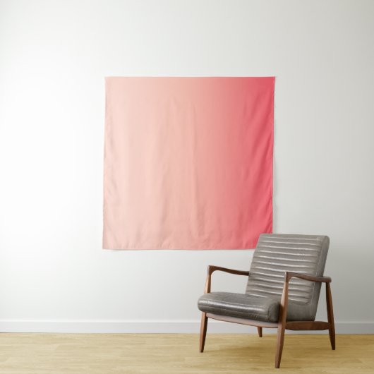 Roze en perzik gradiënt achtergrond wandkleed (In Situ (horizontaal))