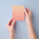 Roze en perzik gradiënt flyer (Hand)