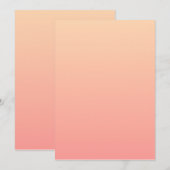 Roze en perzik gradiënt kaart (Voorkant / Achterkant)