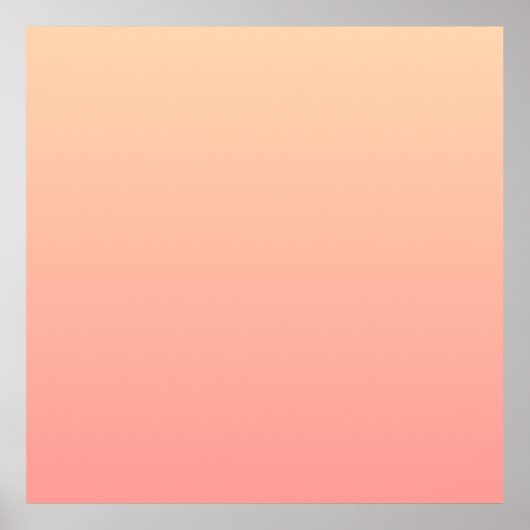 Roze en perzik gradiënt poster (Voorkant)