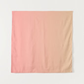 Roze en perzik gradiënt wandkleed (Voorkant (horizontaal))