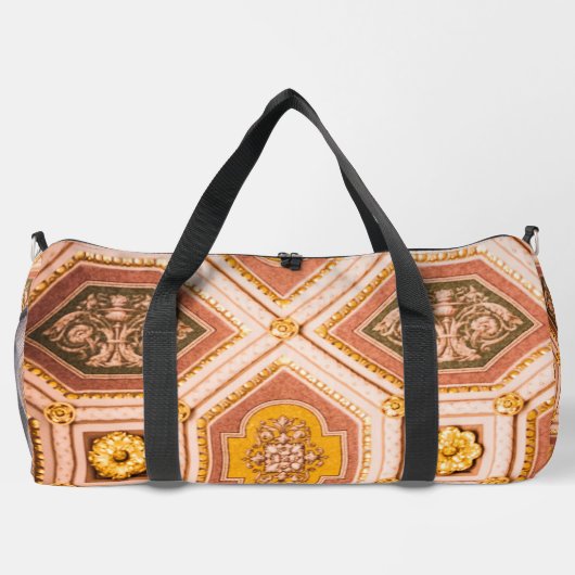 Roze en perzik Hongaarse architectuur Plunjezak (Achterkant)