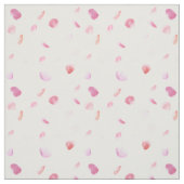 Roze en Perzik Roos Petals Stof (Swatch)