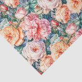 roze en perzik Rozen Tissuepapier (Detail)