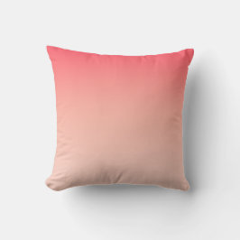 Roze en perzik verloop achtergrond kussen
