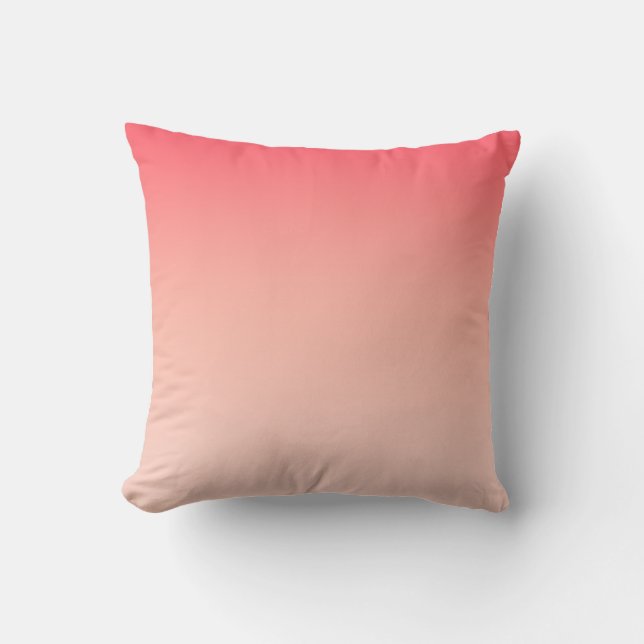 Roze en perzik verloop achtergrond kussen (Voorkant)
