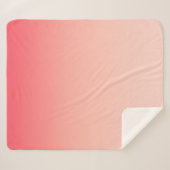 Roze en perzik verloop achtergrond sherpa deken (Voorkant (horizontaal))