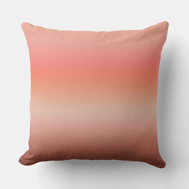 roze en perzik zachte gradiënt kussen (Voorkant)