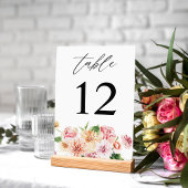 Roze en Perzikflora en groen Kaart