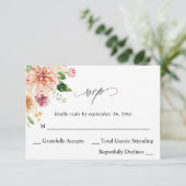 Roze en PerzikFloral en Greenery op RSVP V2 (Staand voorkant)