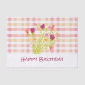 Roze en perzikkleurig tissuepapier (Voorkant)