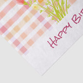 Roze en perzikkleurig tissuepapier (Detail)