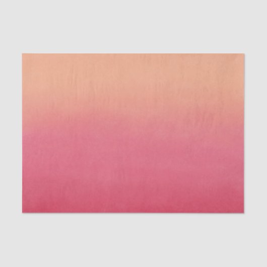 Roze en perzikkoraal Abstract Ombre Modern Elegant Tissuepapier (Voorkant)