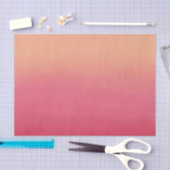 Roze en perzikkoraal Abstract Ombre Modern Elegant Tissuepapier (Craft)