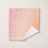 Roze en perzikkoraal bad handdoek (Wasdoekje)