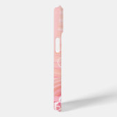 Roze en Perzikspiraaltjes, bloemen en bloemperken Case-Mate iPhone Case (Achterkant / Rechts)