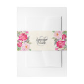  roze en pony border Wedding and Pony Uitnodigingen Wikkel (Voorkant Voorbeeld)