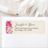  roze en pony-grens etiket (Insitu)