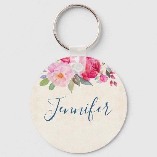 roze en pony-grens sleutelhanger (Voorkant)