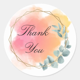 Roze en prachtig Dank je wel Sticker