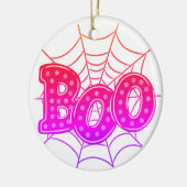 Roze en Preppy Spiderwebs Halloween Ornament (Links)