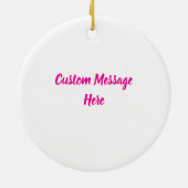 Roze en Preppy Spiderwebs Halloween Ornament (Achterkant)