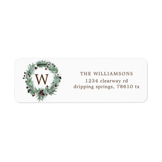 roze en prettige feestdagen retouradreslabel etiket (Voorkant)