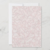 Roze en Pruim Botanische Charm 50e Jubileum Kaart (Achterkant)