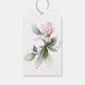 Roze en pruim botanische charme dank je wel cadeaulabel (Achterkant)